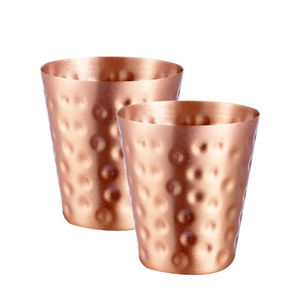 Taza para beber de cobre más vendida Taza de cobre puro 100% de alta calidad Nuevo producto Vasos de agua de cobre Estilo martillado - Product Image 1