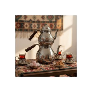Tetera y Hervidor de Cobre Jumbo, Elegante y de Gran Tamaño para Servir y Preparar Tu Té Favorito - Product Image 2