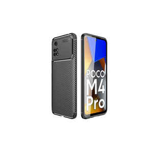 JoieCreatif Negro Series Coque en silicone de qualité supérieure antichoc pour Poco M4 Pro 4G et Redmi 10C - Bleu foncé - Product Image 2