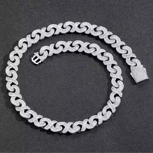 Latest <b>White</b> Silver <b>Gold</b> Plated 10/14/18/mm Heavy Multicolored Cuban Chain Link <b>Necklace</b> for Women and <b>Men</b> - Product Image 2