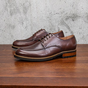 Chaussures habillées en cuir artisanal de qualité supérieure pour hommes, en cuir de vachette, style Oxford classique, pour usage professionnel et travail. - Product Image 3