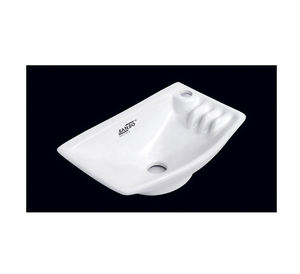 High Quality Oval <b>Basin</b> Single-Hole Face Mount Ceramic White Wall Hung Bedroom Sink SANSO Oscar-5008 9L 5 Years Warranty - Product Image 1