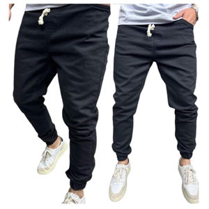 Joggers intelligents décontractés pour hommes Pantalon en sergé fantastique de poids moyen Pantalon couleur unique OEM personnalisé séchage rapide respirant écologique - Product Image 1