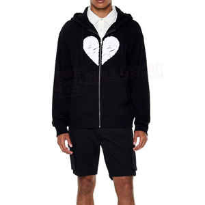 Sudadera con capucha de invierno para hombre, tejido de punto de secado rápido, logotipo de tamaño personalizado, estampado Digital transpirable antibolitas, sudadera de secado rápido - Product Image 2
