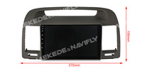 Reproductor de Video para Auto NaviFly con Android, Cámara Panorámica de 360° para Toyota Camry 2002-2006 con Chip BT 5.0 y Android Auto