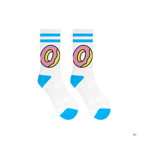 Coffret cadeau de 4 paires de chaussettes Donut Crew personnalisées en coton doux et respirant pour un usage quotidien avec emballage ODM Design de logo personnalisé pour la vente en gros - Product Image 2