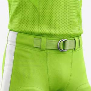 Uniforme de football américain jaune et gris, manches longues, col en V, ensemble, logo personnalisé, numéro, vêtements de performance, taille plus - Product Image 5