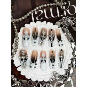 Sacred Noir Press on Nail Cross Design - Product Image 4