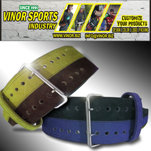 เข็มขัดยกน้ำหนักหนังวัวสำหรับฟิตเนสยิมยกน้ำหนักกว้างพร้อมคันโยกเหล็กสำหรับหัวเข็มขัด - Product Image 5