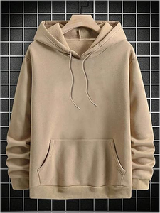 New Arrival Custom Design Warm <b>Fleece</b> Male Regular Fit Blank Pullover Sweater <b>Sherpa</b> <b>Hoodie</b> with Embroidery Winter Outdoor Wear - Product Image 2
