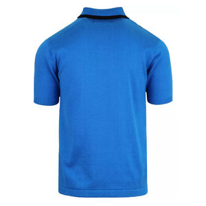 Vente chaude bleu imprimé décontracté tricoté 100% coton pour chemise grande taille hommes séchage rapide à manches courtes - Product Image 2