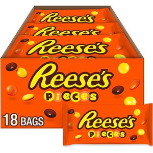 REESE'S PIECES Peanut Butter in a Crunchy Shell, Candy Bags, 1.53 oz (18 Count) - Product Image 2