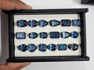 Gemas Mehrajudin, Topacio Azul Londres Natural de 9-15 mm, Calidad AAA, Gema Suelta, Corte de Forma Mixta, Cambio de Color por Terceros - Product Image 6