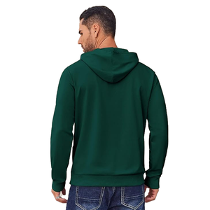 ชุดเสื้อฮู้ดดี้และกางเกงขายาวผ้าฝ้ายออร์แกนิคสีเขียวพิมพ์ลายดิจิทัลปักโลโก้แบบยูนิเซ็กส์สำหรับผู้ชายสำหรับฤดูหนาว - Product Image 2