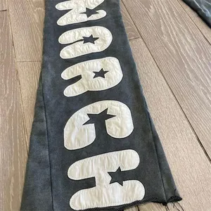 Custom Hip Hop <b>Flare</b> <b>Trousers</b> 100% Cotton Loose <b>Mens</b> Sweatpants Trending <b>Flare</b> Sweat Pants <b>Men</b> - Product Image 6