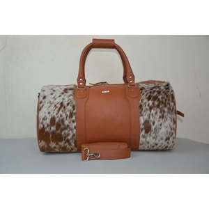 Handmade Cowhide <b>Duffel</b> <b>Bag</b> for Travel - Product Image 1