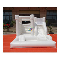 Combo gonflable avec maison rebondissante, toboggan, fosse à balles pour jeux souples pour mariages, matériel en PVC avec accessoires de kits de réparation