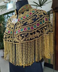 High-End Beaded <b>Sequined</b> Handmade Pearl Ponchos Women's Multiwearable Party Capes Hand Embroidery High Quality Plus Size Autumn - Product Image 2