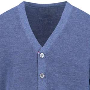 Suéter de Hombre de Alta Calidad OEM Universitario, Suéter Personalizado de Punto Holgado de Longitud Media, Suéter Cárdigan de Punto Grueso Personalizado de Moda - Product Image 5