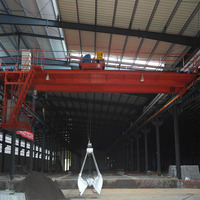 Grue à double poutre QZ pour charges lourdes avec système de motorisation pour la préhension des déchets, hauteur de levage de 25 m pour un transfert efficace des ordures