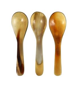 Juego de Cubiertos de cuerno de búfalo Natural de calidad hecha a mano, cuchara pulida con espejo, tenedor para cena, hogar, cocina, capacidad para uso de obsequios - Product Image 3