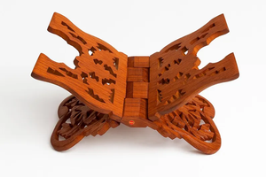 ที่ตั้งหนังสือศาสนาทำจากไม้ขัดเงาพับได้ออกแบบด้วยมือปรับขนาดได้ตามต้องการการเลียนแบบโบราณอเนกประสงค์เป็นมิตรกับสิ่งแวดล้อม - Product Image 2