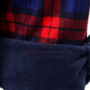 Último diseño Unisex manga larga logotipo personalizado cuadros hombres franela camisas algodón Spandex venta al por mayor hombres camisa Streetwear - Product Image 6