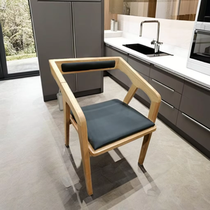 Sillas de comedor de madera portátiles modernas para comidas cómodas y elegantes para uso en el hogar, la Oficina y el Parque - Product Image 1