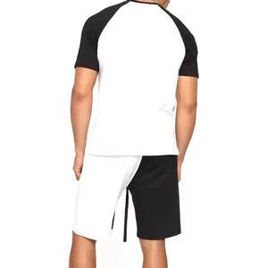 Ensemble décontracté pour homme de haute qualité, deux pièces, t-shirt à manches courtes et short, respirant, imprimé animal, été, 100% polyester/coton - Product Image 3