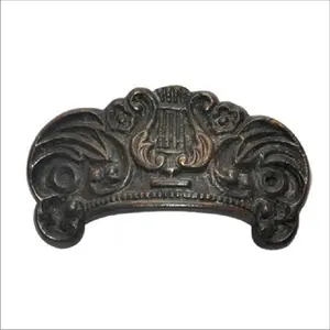 Indischer Exporteur von hochwertigen dekorativen Schranks chu blade ziehen neues Design Delta Qualität Schwarz antike Eisen Schublade zieht Vintage