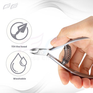 Cortauñas de Acero Inoxidable Premium, Cortador de Piel Muerta, Pinza para Cutículas con Resorte Inteligente de Marca Privada por Bahasa Pro - Product Image 6