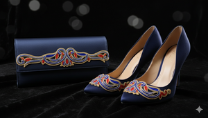 ม้วนแบบบาโรกปักเอวตัดตราราชวงศ์ kamarbandh มรดก - Product Image 3