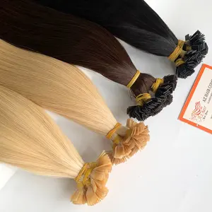 Beste Kwaliteit Platte Punt Haarverlenging Natuurlijke Vietnamese Mensenhaar Verkopers Vrouw Maken Machine