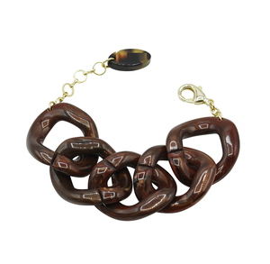 Bracelets en résine de créateur antique avec chaîne de travail en laiton bracelets de taille personnalisée Accessoires de mode à vendre - Product Image 1