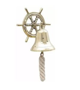 Cloche de bateau en laiton massif de haute qualité pour église nouvelle cloche de bateau en laiton murale pour boutons de porte prix de qualité de vente élevé - Product Image 4