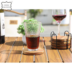 Posavasos redondo con logotipo personalizado, estilo clásico, hecho de corcho, bambú, nogal, madera de haya, precio al por mayor, alfombrillas y almohadillas para uso en el hogar y la Oficina - Product Image 2