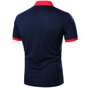 Nueva Camiseta Polo de Manga Corta para Hombre, Cuello Redondo, Informal, Veraniega, de Punto, Lisa, Teñida, Unisex - Product Image 2