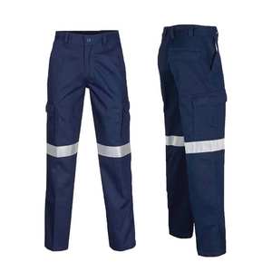 Pantalon de survêtement imperméable à haute visibilité en coton/polyester/polaire réfléchissant pour hommes, respirant, à séchage rapide et ample - Product Image 3