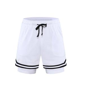 Ensembles de shorts de basket-ball de gymnastique décontractés avec logo personnalisé unisexe 100% French Terry Quick Dry Respirant Mesh Anti-Bacterial Athletic Running - Product Image 4