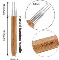 Aiguille à dreadlocks 0,5 mm 0,75 mm, 1 pièce, crochet pour cheveux dreadlocks, aiguille à crochet de haute qualité pour tresses au crochet