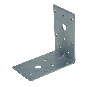 Piastra di giunzione dritta con fori larghi agli angoli mm. 60x60x50 L - Product Image 1