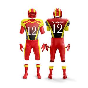 Uniforme de football américain pour les jeunes Uniforme à manches courtes pour garçons Design personnalisé Respirant - Product Image 3