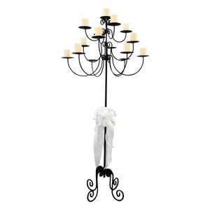 Bougeoir fait à la main Table à manger de mariage candélabre maison hôtel décoratif événement métal aluminium 5 bras bougeoir élégant - Product Image 6