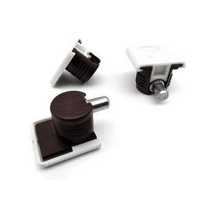 Connecteurs de meubles en zinc, ensembles de vis à came 2 en 1 avec goujons d'<span class=keywords><strong>expansion</strong></span> en plastique et supports d'étagères de placard - Product Image 4