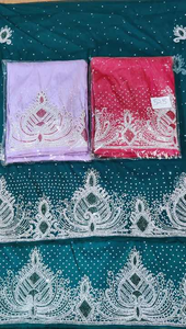 Elegante vestido de mujer estilo africano somalí George Wrapper hecho en La India perfecto para la exportación mundial con estilo - Product Image 2