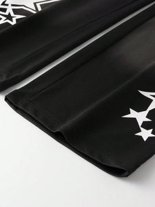 Pantalones de hombre rectos curvos a rayas Unisex Casual Heavyweight algodón pantalones de chándal hombres Custom Jogger Loose - Product Image 6