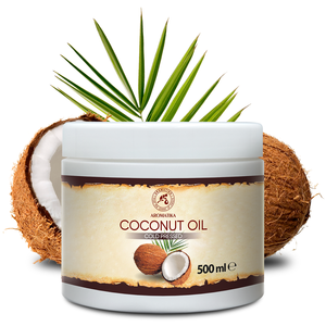 น้ำมันมะพร้าว 500 มล. โดย Aromatika น้ำมันบริสุทธิ์ 100% สกัดเย็น สำหรับสปา นวดผมและผิวกาย - Product Image 1