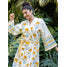 เสื้อคลุมอาบน้ำผ้าฝ้ายพิมพ์ลายดอกไม้หรูหรา Sangeet สำหรับครอบครัว - Product Image 3