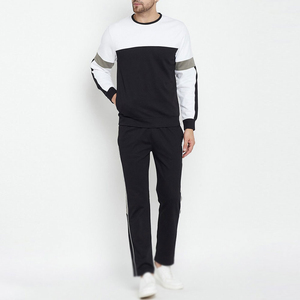 Trajes informales para hombre, chándal de dos piezas, sudaderas con patrón sólido de nueva moda para invierno - Product Image 1