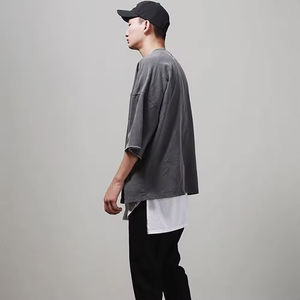 Prince Industry OEM venta al por mayor moda verano hombro abajo camisetas fuera del hombro hombres camisetas 100% algodón de alta calidad - Product Image 3